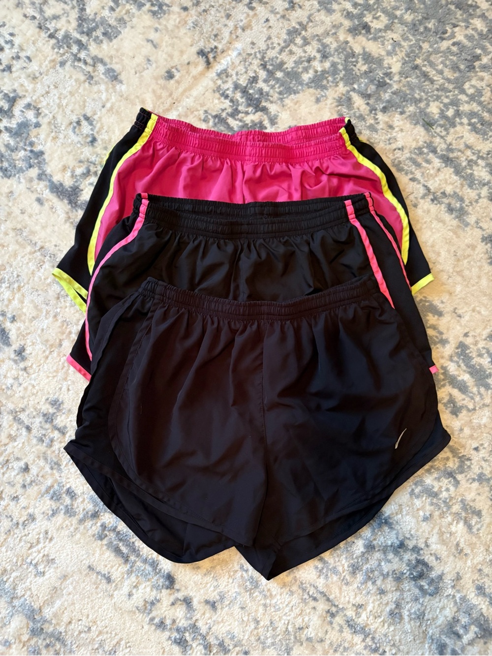 Nike Womens running athletic shorts. Bundle of 3 - Picture 2 of 9